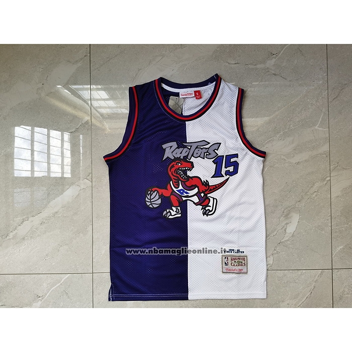 Maglia Toronto Raptors Vince Carter #15 Split Edition Viola Bianco